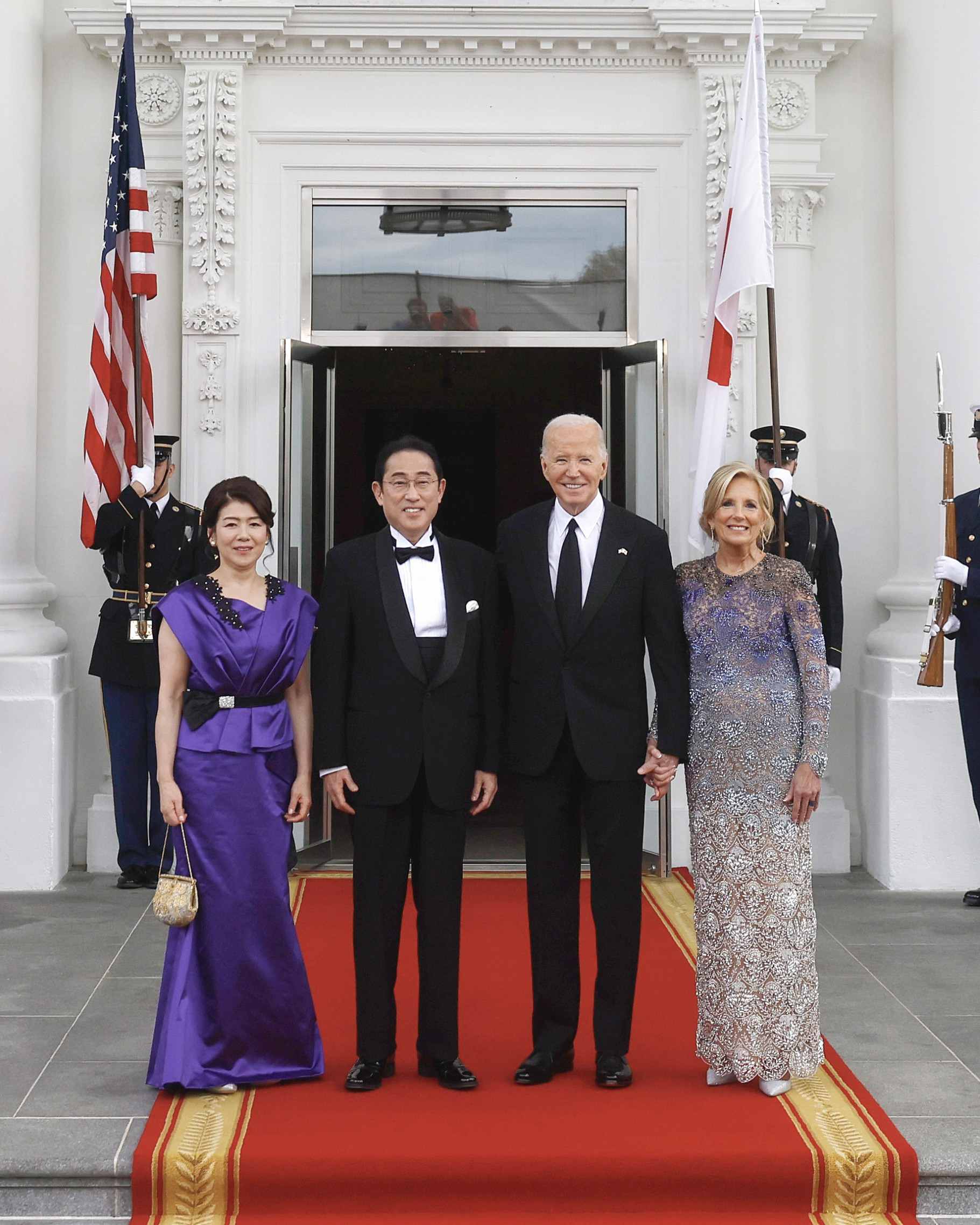 Flootu FLOTUS Wears Oscar de la Renta Fall/Winter 2024